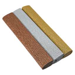 Lia Griffith Crepe Paper - 3 colors of paper in Half Size Metallic Collection Set shown