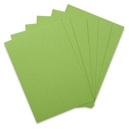 Fabriano Cocktail Paper - Several sheets of Mojito color shown fanned