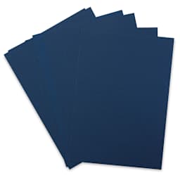Fabriano Cocktail Paper - Several sheets of Blue Moon color shown fanned