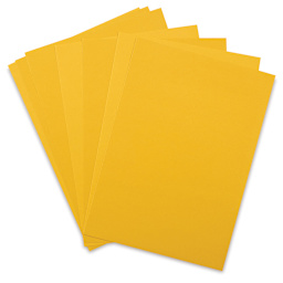 Fabriano Cocktail Paper - Several sheets of Mai Tai color shown fanned