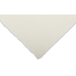 Awagami Kitakata Papers - Closeup of corner of Natural 36 gsm sheet showing color and texture