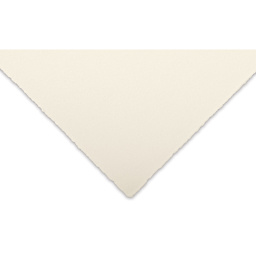 Awagami Bamboo Select Paper - Closeup of corner to show color and texture
