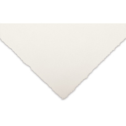 Awagami Hakuho Select Paper - Closeup of corner to show color and texture
