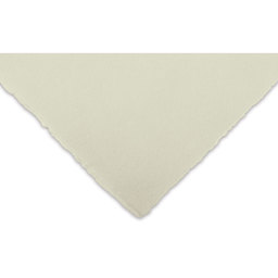 Awagami Kitakata Papers - Closeup of corner of Green sheet showing color and texture