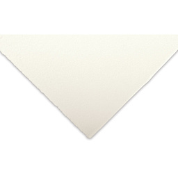 Awagami Kozo Natural Select Paper - Closeup of corner of sheet showing color and texture
