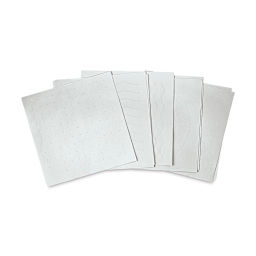 Roylco Sensory Paper - Several sheets showing embossing displayed in fan
