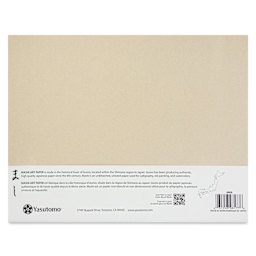 Yasutomo Mashi Paper, back of packaging