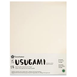 Yasutomo Usugami Paper - 8-1/2" x 11", 30 Sheets, inside of the packaging