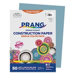 Pacon Sunworks Construction Paper - Sky Blue, 9" x 12", Pkg of 50 Sheets