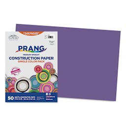 Prang Medium Weight Construction Paper - Violet, 12" x 18", Pkg of 50 Sheets