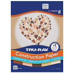 Pacon Tru-Ray Construction Paper - 9" x 12", Shades of Me, 50 Sheets (front of packaging)