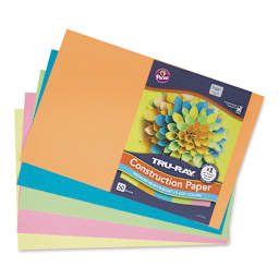 Pacon Tru-Ray Construction Paper - 12" x 18", Assorted Hot Colors, 50 Sheets