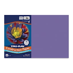 Pacon Tru-Ray Construction Paper - 12" x 18", Violet, 50 Sheets