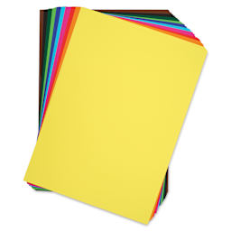 Blick Premium Cardstock - 18" x 24", Assorted, Pkg of 50, fanned out
