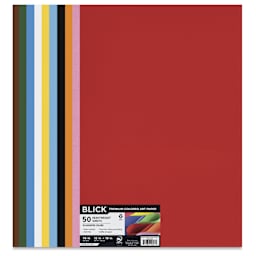 Blick Premium Colored Art Paper - 12" x 18", Assorted, 50 Sheets