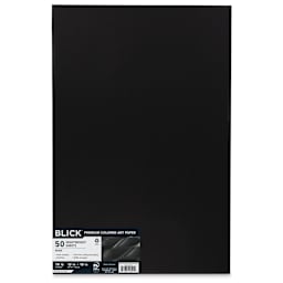 Blick Premium Colored Art Paper - 12" x 18", Black, 50 Sheets