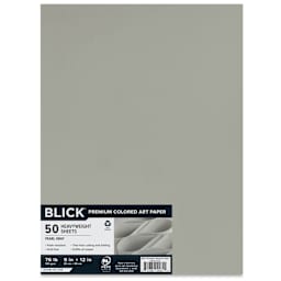 Blick Premium Colored Art Paper - 9" x 12", Pearl Gray, 50 Sheets
