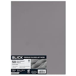 Blick Premium Colored Art Paper - 9" x 12", Scotch Gray, 50 Sheets