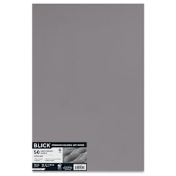 Blick Premium Colored Art Paper - 12" x 18", Scotch Gray, 50 Sheets
