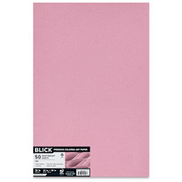 Blick Premium Colored Art Paper - 12" x 18", Pink, 50 Sheets