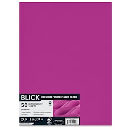 Blick Premium Colored Art Paper - 9" x 12", Raspberry, 50 Sheets