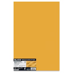 Blick Premium Colored Art Paper - 12" x 18", Yellow Orange, 50 Sheets
