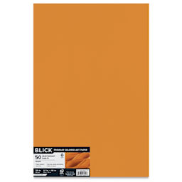Blick Premium Colored Art Paper - 12" x 18", Orange, 50 Sheets