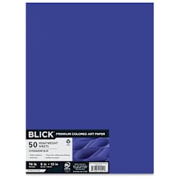 Blick Premium Colored Art Paper - 9" x 12", Blue, 50 Sheets