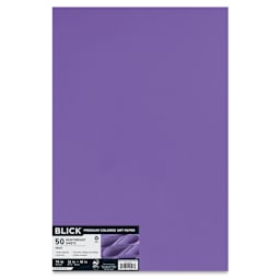 Blick Premium Colored Art Paper - 12" x 18", Violet, 50 Sheets