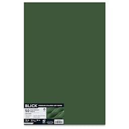 Blick Premium Colored Art Paper - 12" x 18", Dark Green, 50 Sheets
