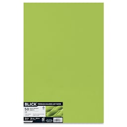 Blick Premium Colored Art Paper - 12" x 18", Lime, 50 Sheets