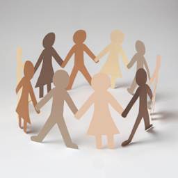 Prang Shades of Me Construction Paper (paper figures in a circle)