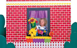 Corrugated Design Paper Rolls - Playscene built using Two Tone Brick Roll
