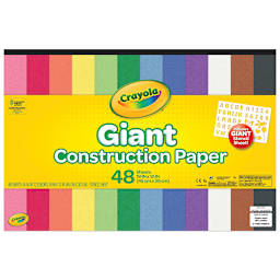 Crayola Construction Paper Packs - Front of 12" x 18" paper package shown
