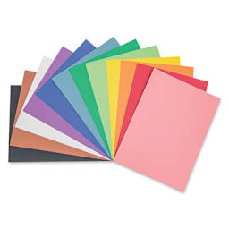 Crayola Construction Paper - 9" x 12", Pkg of 240, sheets fanned out