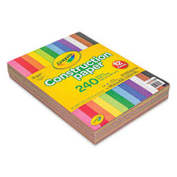 Crayola Construction Paper - 9" x 12", Pkg of 240, packaging laid flat