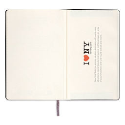 Moleskine Limited Edition I Love NY Notebook - Black, 8-1/4" x 5", inside back cover