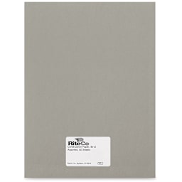 RiteCo Construction Paper - Gray, 9" x 12", 50 Sheets