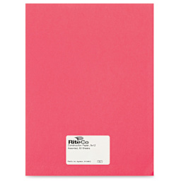 RiteCo Construction Paper - Scarlet, 9" x 12", 50 Sheets