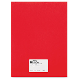RiteCo Construction Paper - Holiday Red, 9" x 12", 50 Sheets