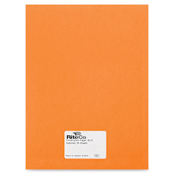 RiteCo Construction Paper - Orange, 9" x 12", 50 Sheets