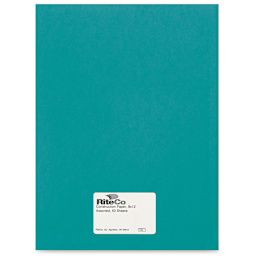 RiteCo Construction Paper - Turquoise, 9" x 12", 50 Sheets