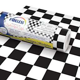 Fadeless Schoolgirl Style Bulletin Paper - Retro Hopscotch, 47-1/4" x 50' Roll with packaging