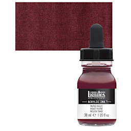 Liquitex Professional Acrylic Ink - Muted Violet bottle and swatch