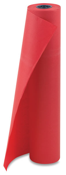 Flame Retardant Paper Rolls - Red Roll shown upright
