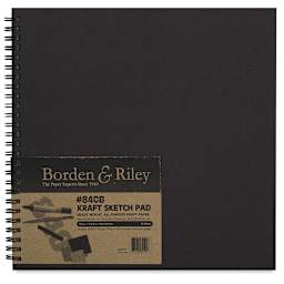 Borden & Riley #840 Kraft Paper Sketchbook - 9" x 9", front cover