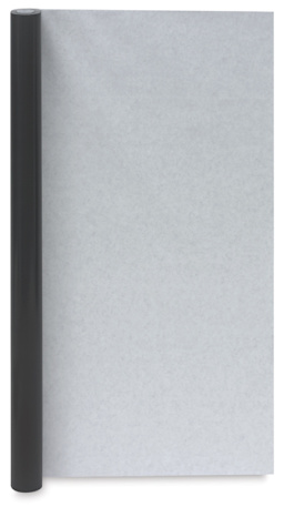 Richeson Butcher Paper - Upright black roll slightly unrolled to show white side
