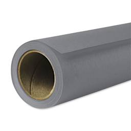 Savage Widetone Background Paper Roll - 53" x 12 yds, Smoke Gray