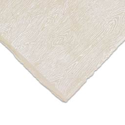 Woodgrain Print Lokta Paper - White and Cream, 20'' x 30'', Single Sheet