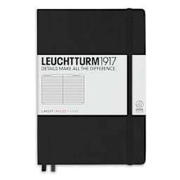 Leuchtturm1917 Ruled Hardbound Notebook - Black, 5-3/4" x 8-1/4"